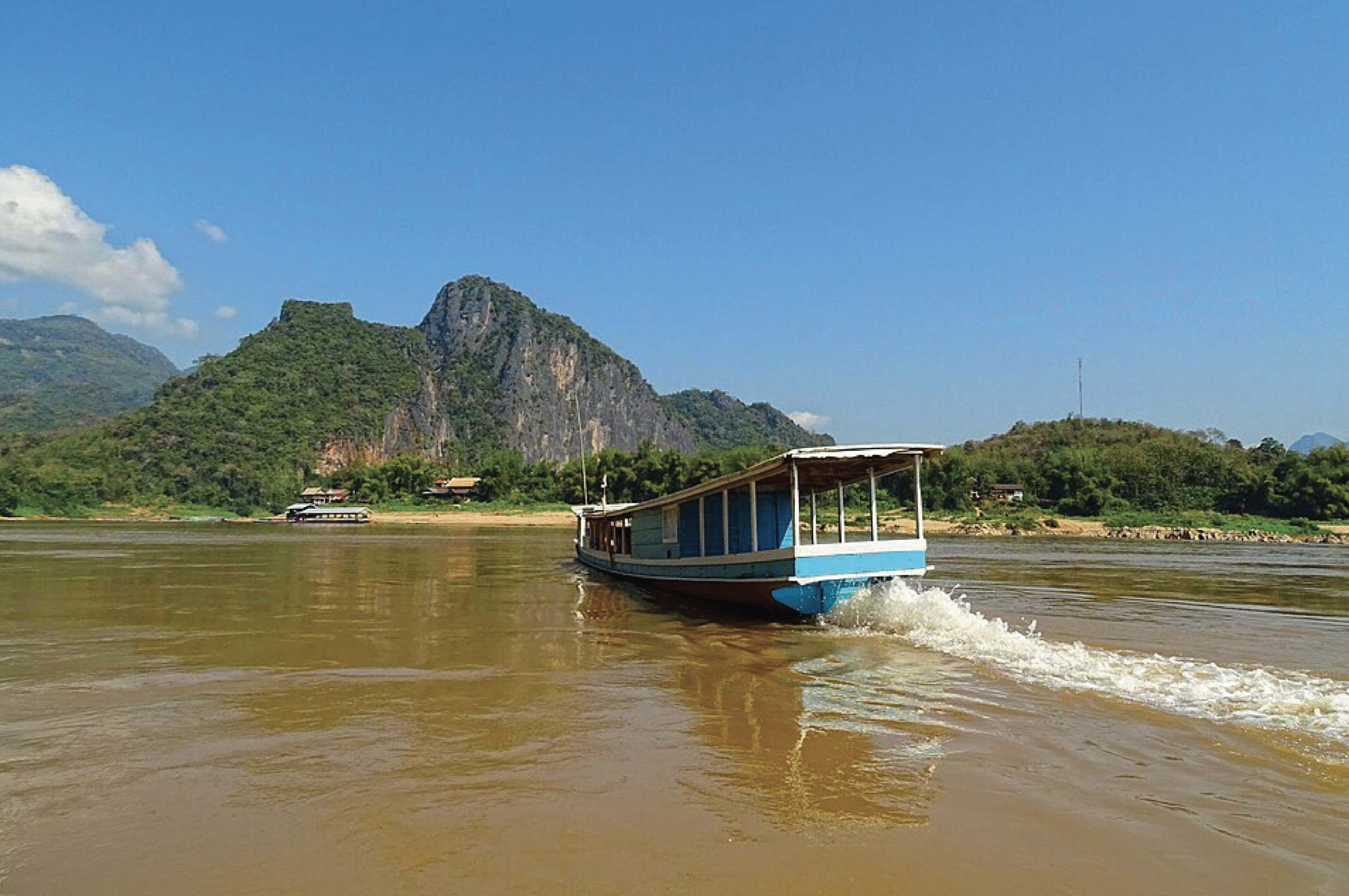 Take a boat trip on the Mekong River
