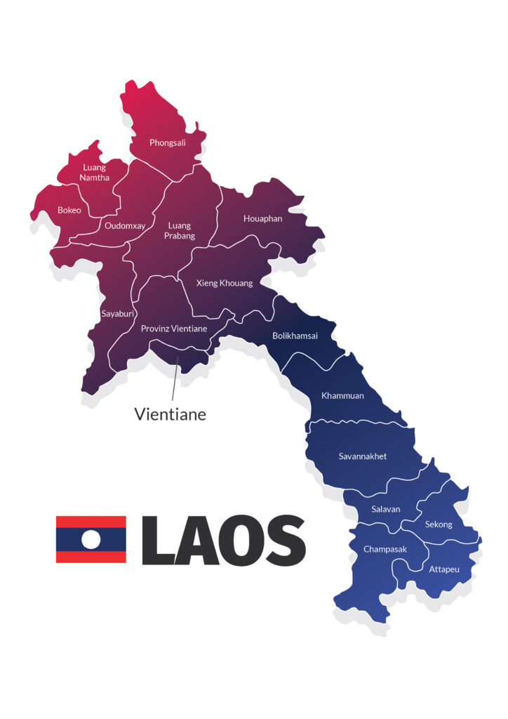 Laos Map