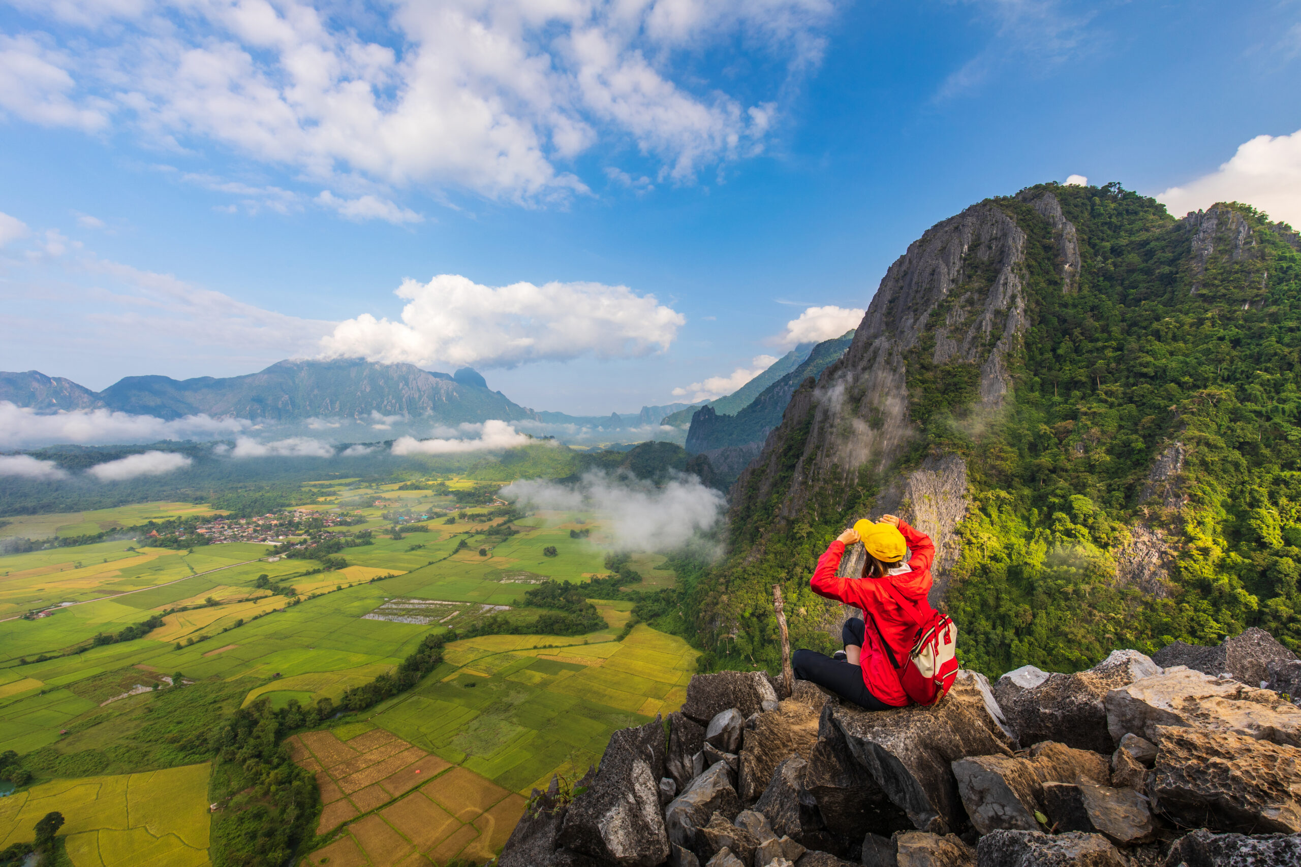 High mountain in vang vieng, laos.